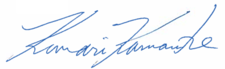Kumari Karunaratne signature