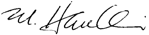 Michael Hamilton signature